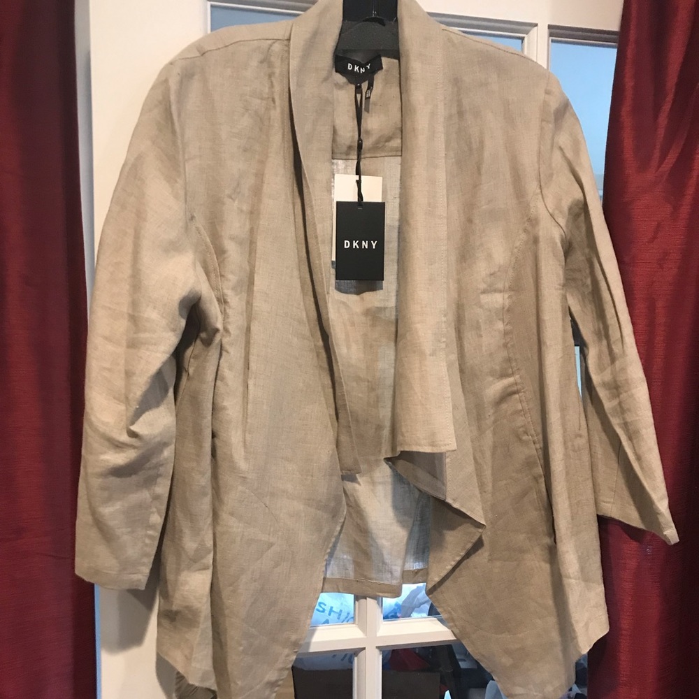DKNY linen blazer